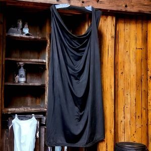 Black blouse with bareback Fashionista brand can be size small or medium